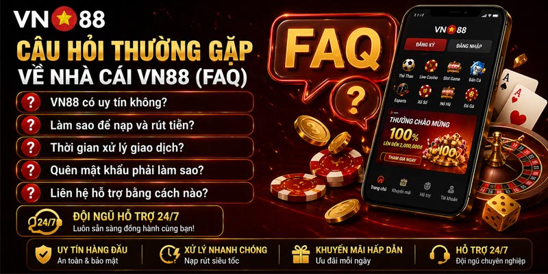 FAQ: Giải đáp nhanh mọi thắc mắc về VN88.