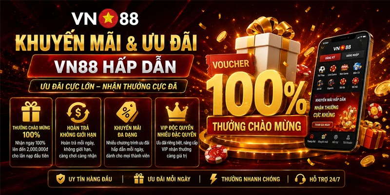 VN88 liên tục có bonus và ưu đãi hấp dẫn.