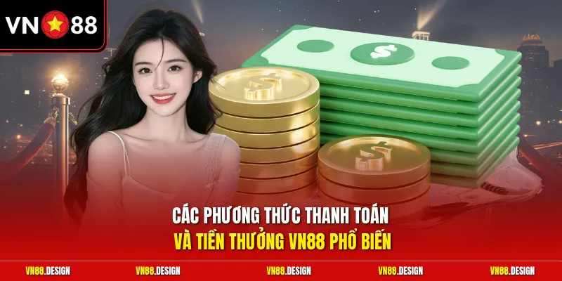 Các phương thức thanh toán và tiền thưởng VN88 phổ biến