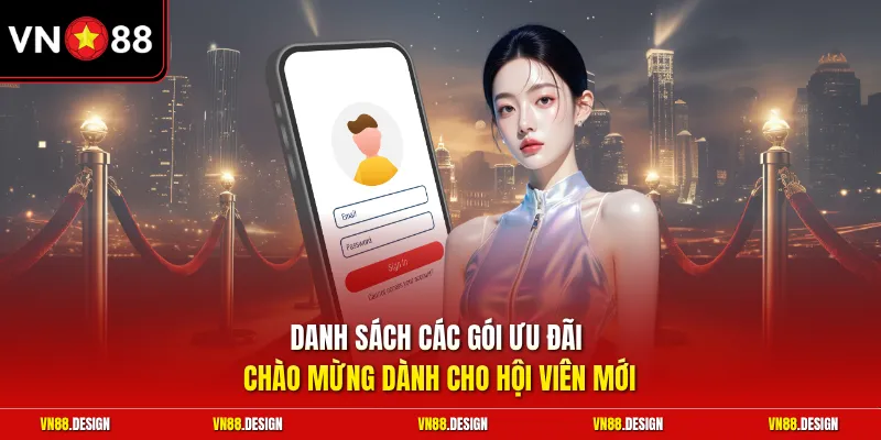 Danh sách các gói ưu đãi chào mừng dành cho hội viên mới