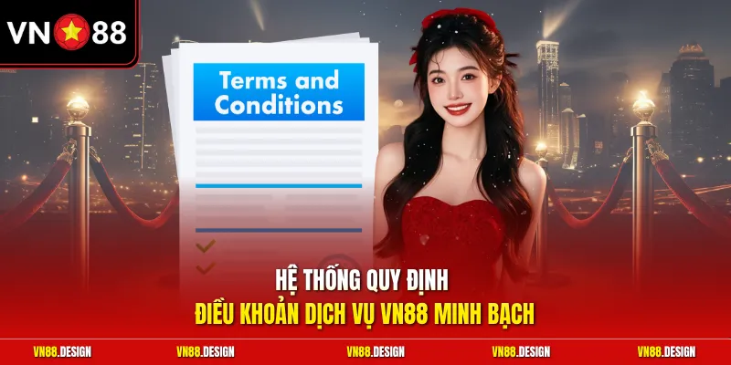 Hệ thống quy định điều khoản dịch vụ VN88 minh bạch